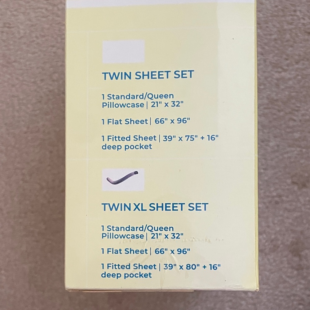 Twin XL Sheet Set in blush - Picture 5 of 6